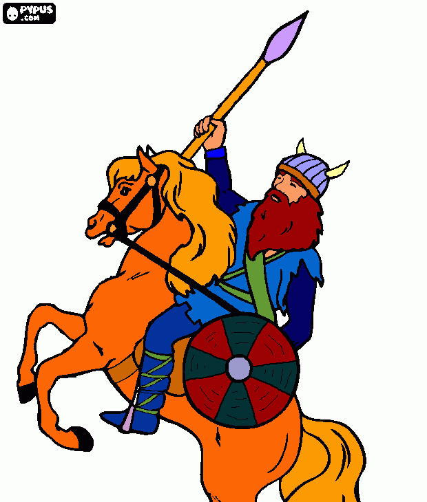 killa viking coloring page