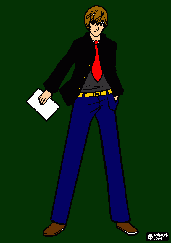 kira coloring page