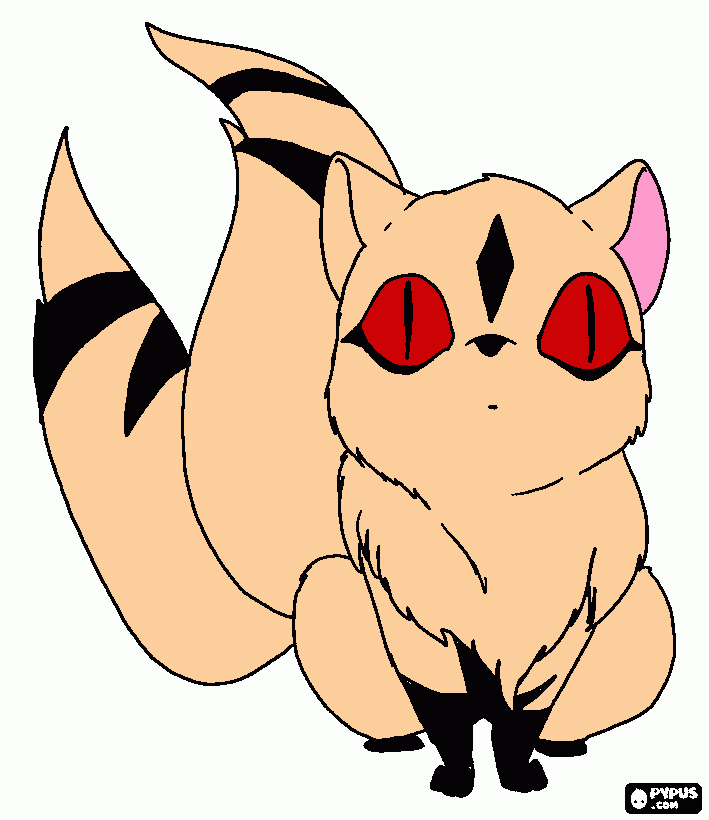 Kirara coloring page