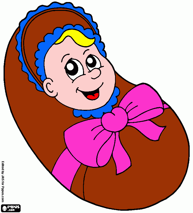 Kis baba coloring page