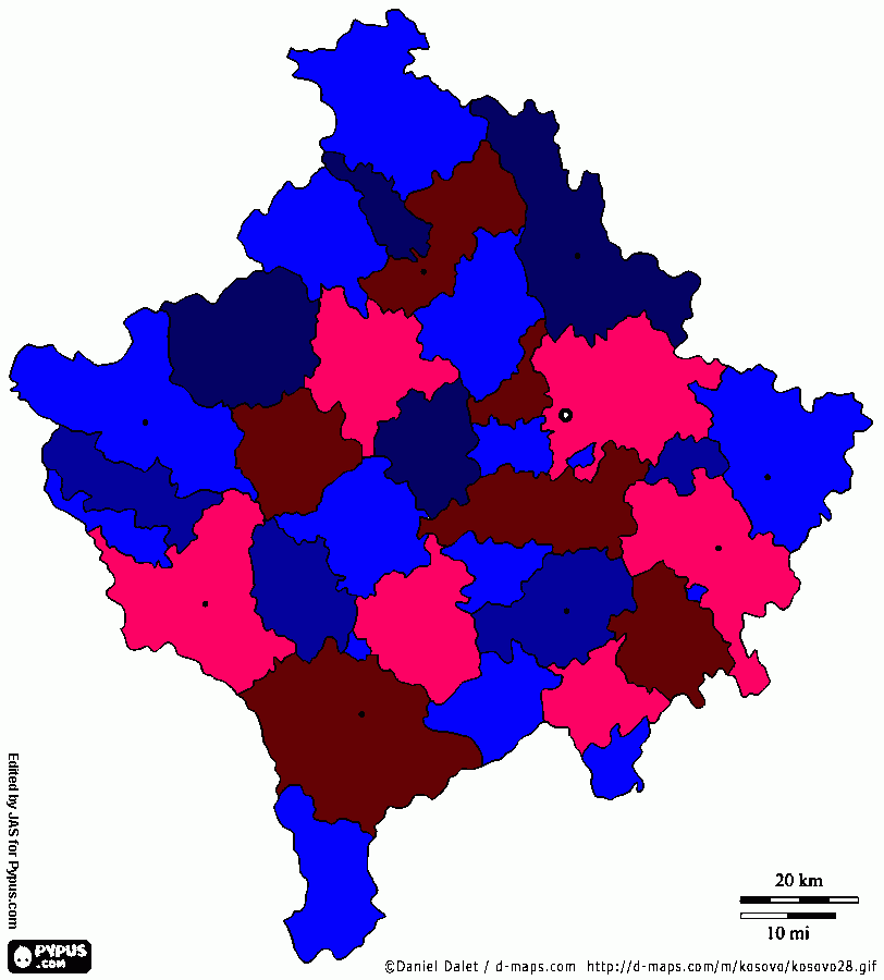 KOSOVO coloring page