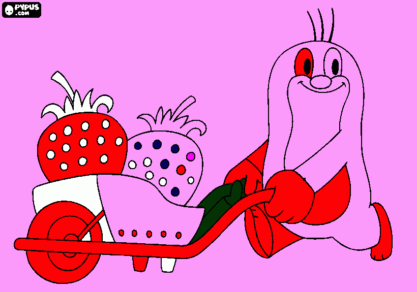 krtek coloring page