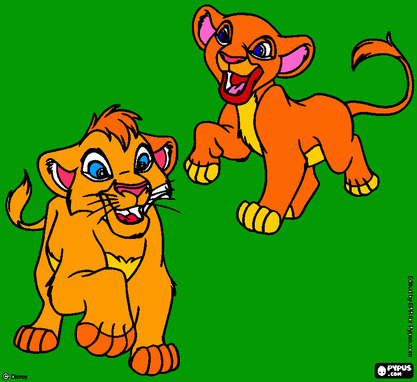 Król lew coloring page