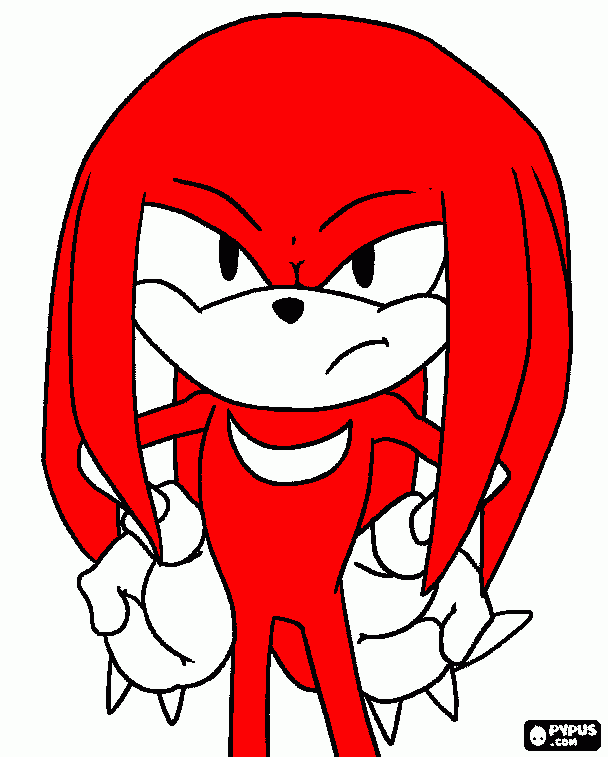 kunckles coloring page