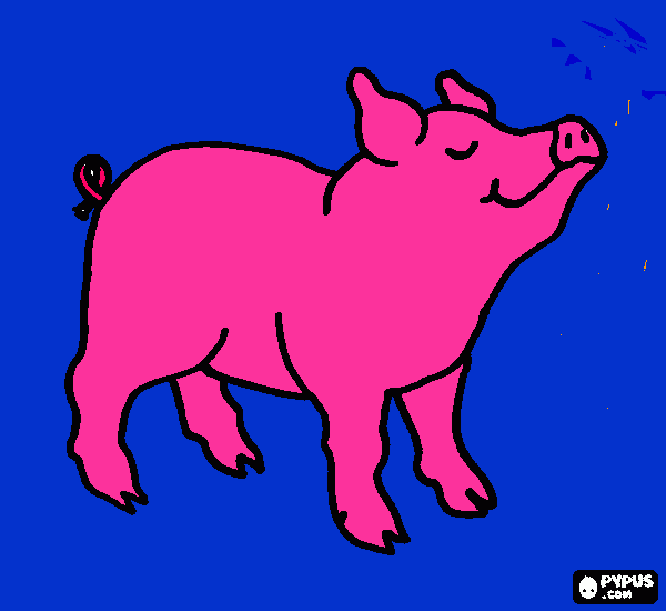 Kyla's piggie coloring page