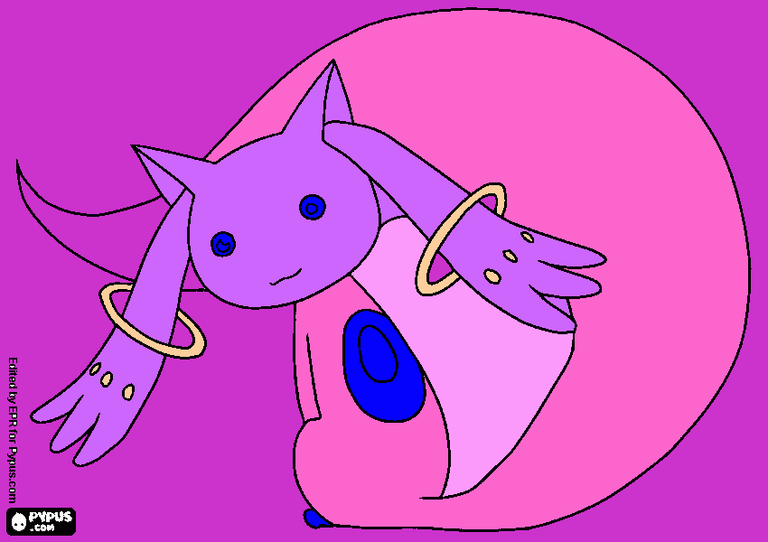 kyubey  coloring page