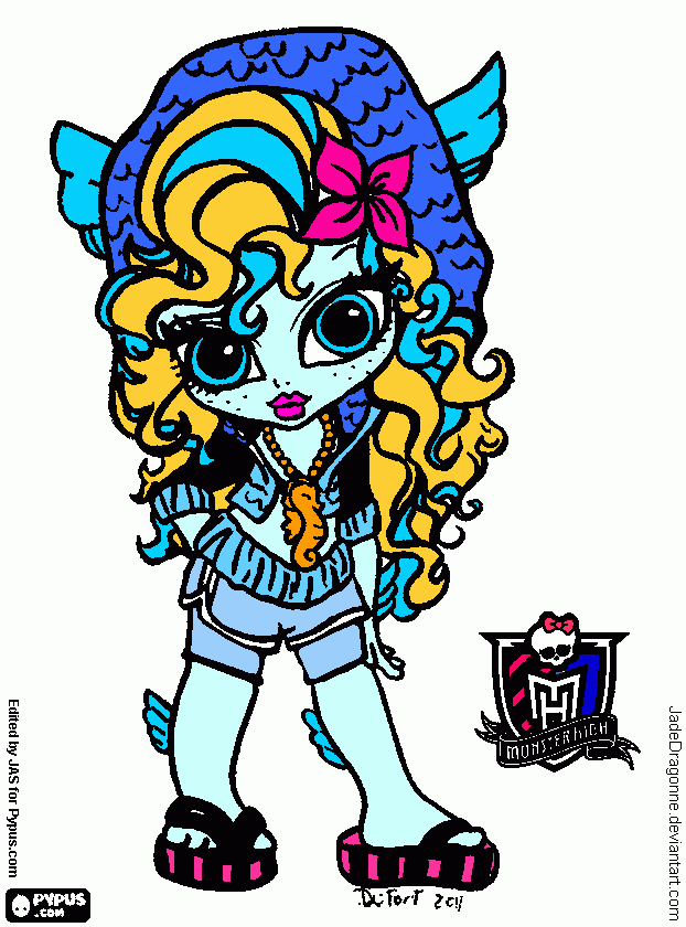 Lagoona Blue: The Daughter Of The Sea Monsters coloring page