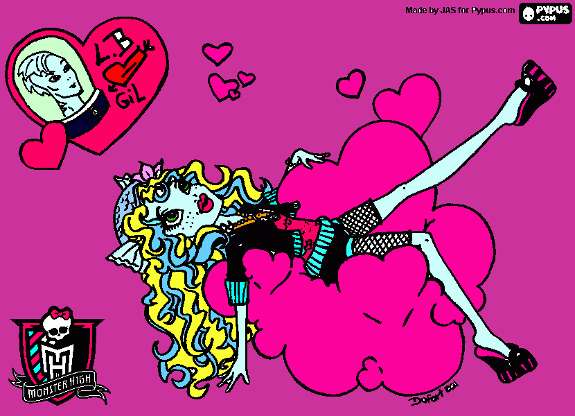 Lagoona+Gil coloring page