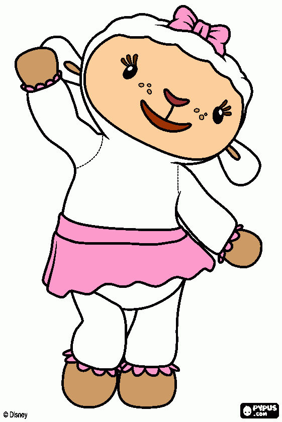 lambie coloring page