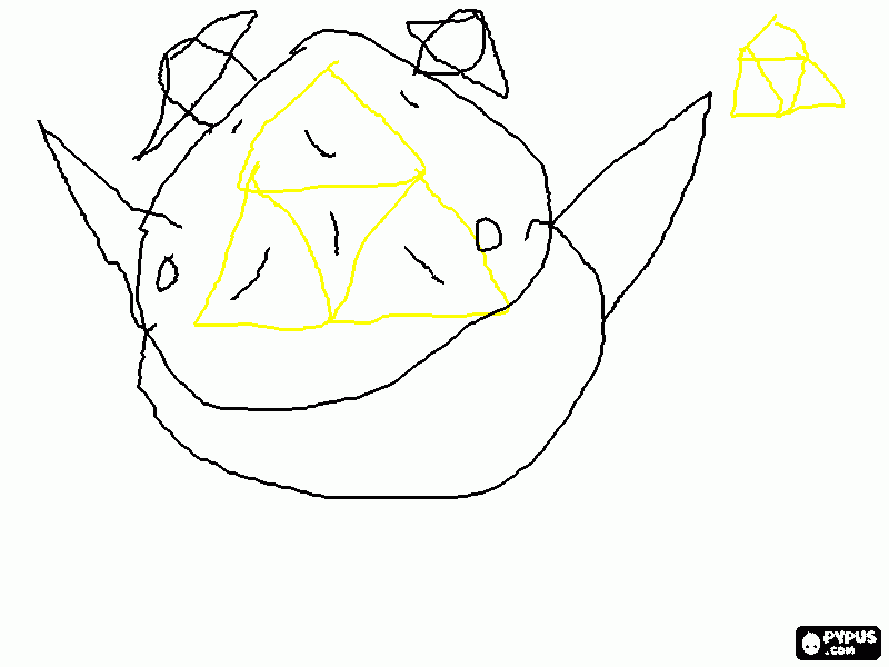 legend of zelda coloring page