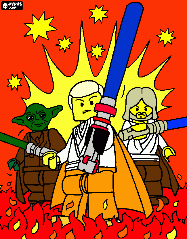 Lego Luke Skywalker coloring page