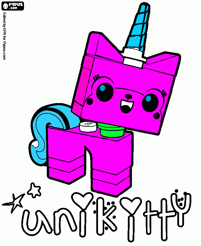lego movie pic coloring page