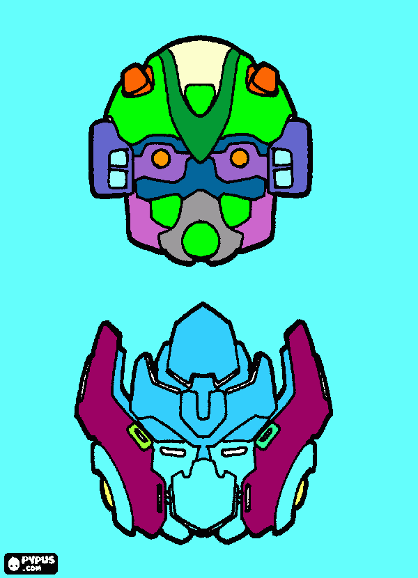 Leonardo il trasformers coloring page