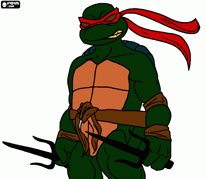 Leonardo coloring page