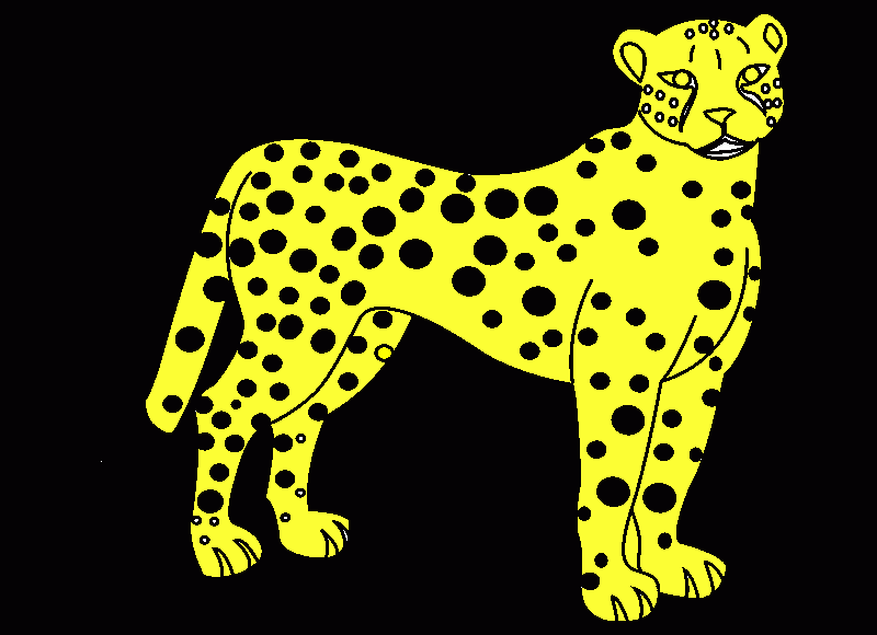 leopard coloring page