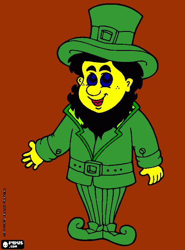 leprechaum coloring page