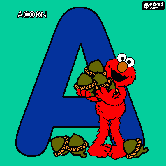 letter A coloring page