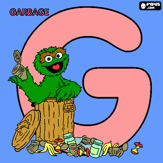 letter G coloring page