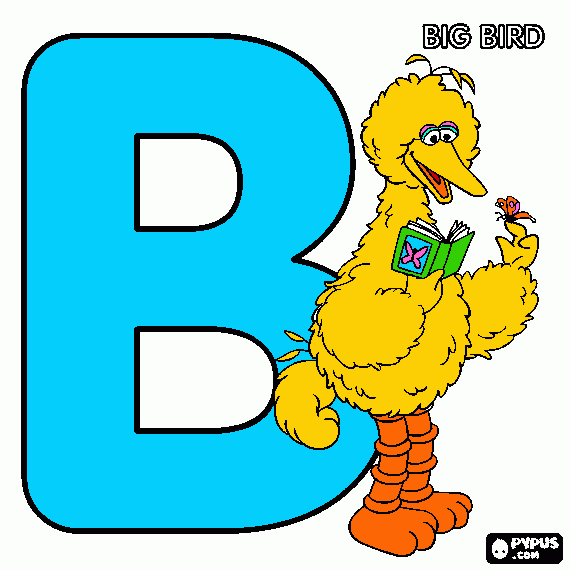 letterb coloring page