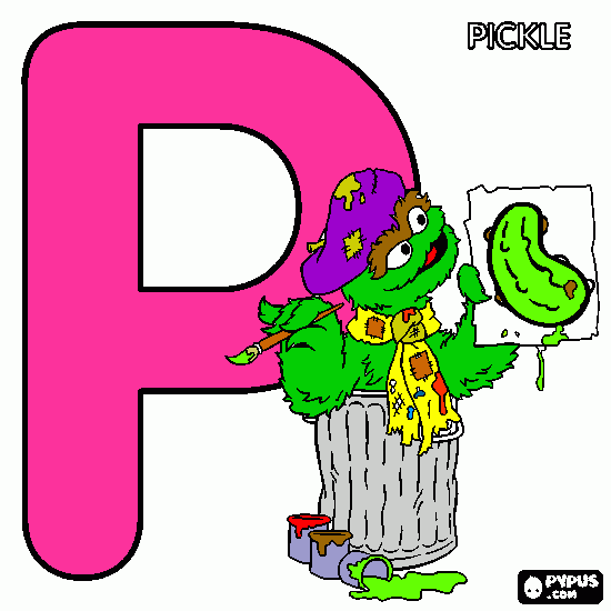 letterp coloring page