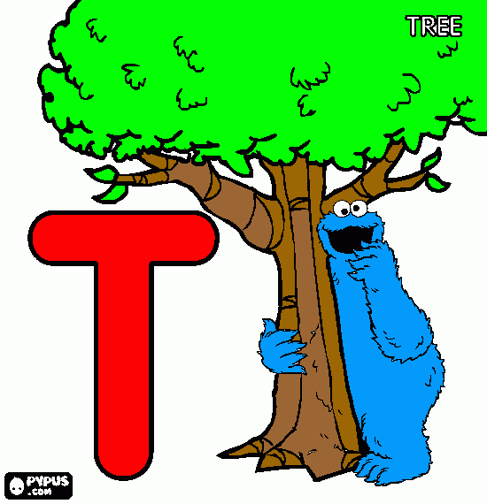 lettert coloring page