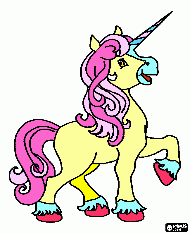licorne coloring page