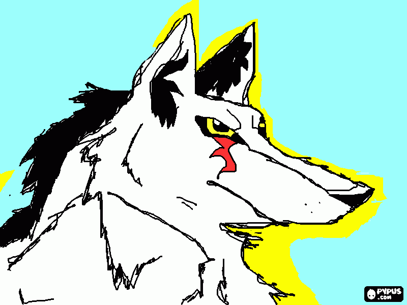 lighting wolf bolt all grown up lol coloring page