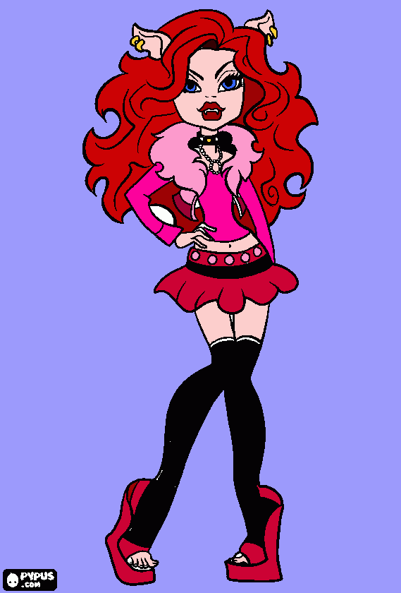 Lili Wolf :P coloring page