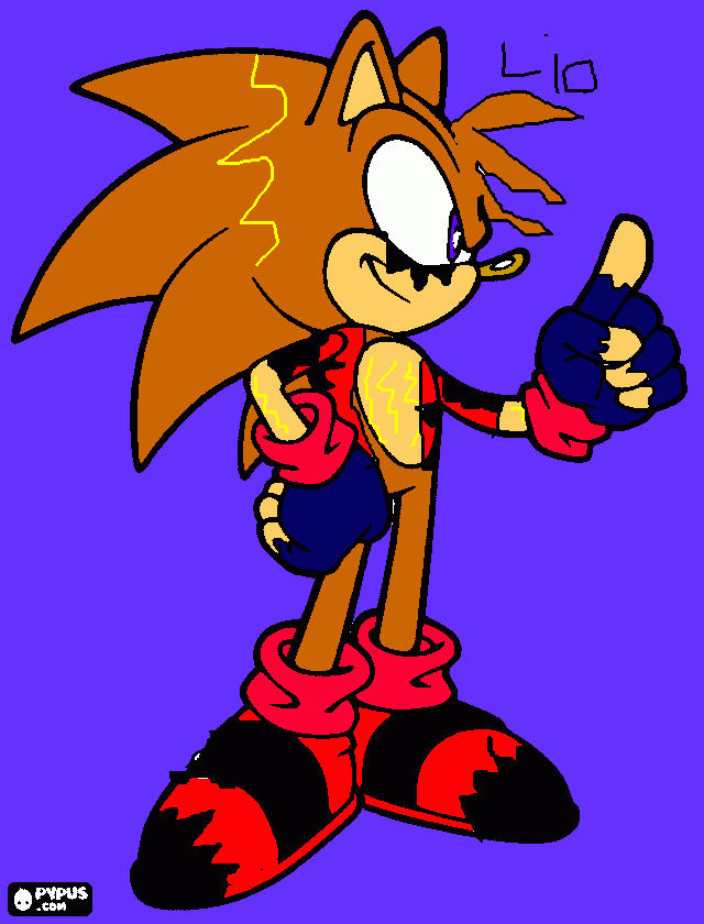 lio the hedgehog éves:14 coloring page