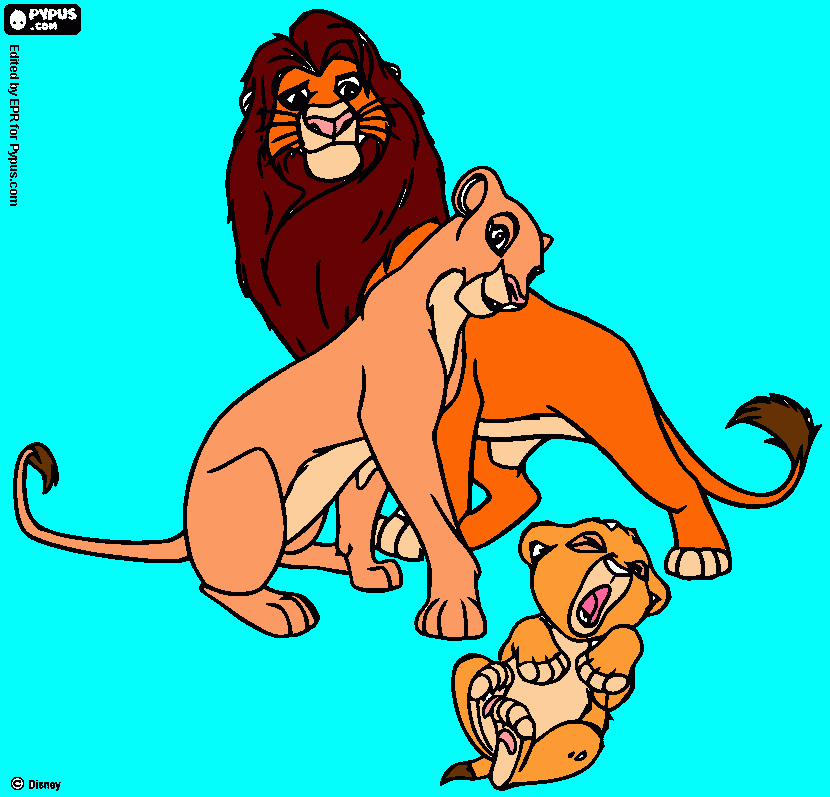 lion king coloring page