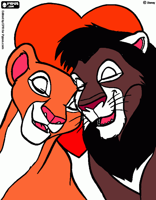 lion coloring page