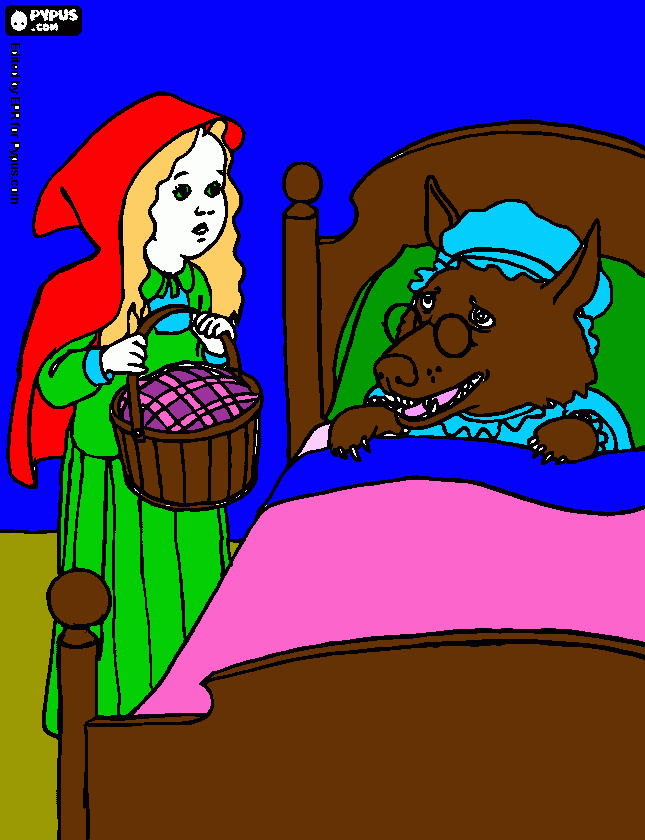 Little Red Riding Hood coloring page
