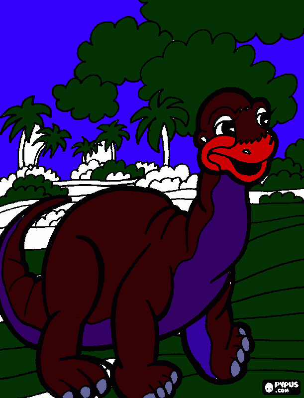Littlefoot coloring page