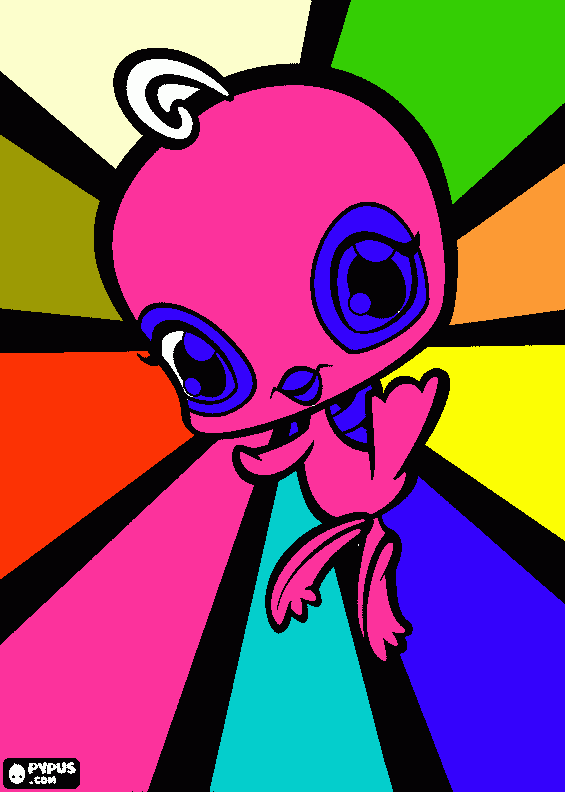 littlest pet shops mother day present open now coloring page