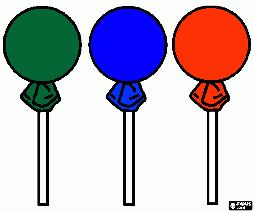 lolypop coloring page
