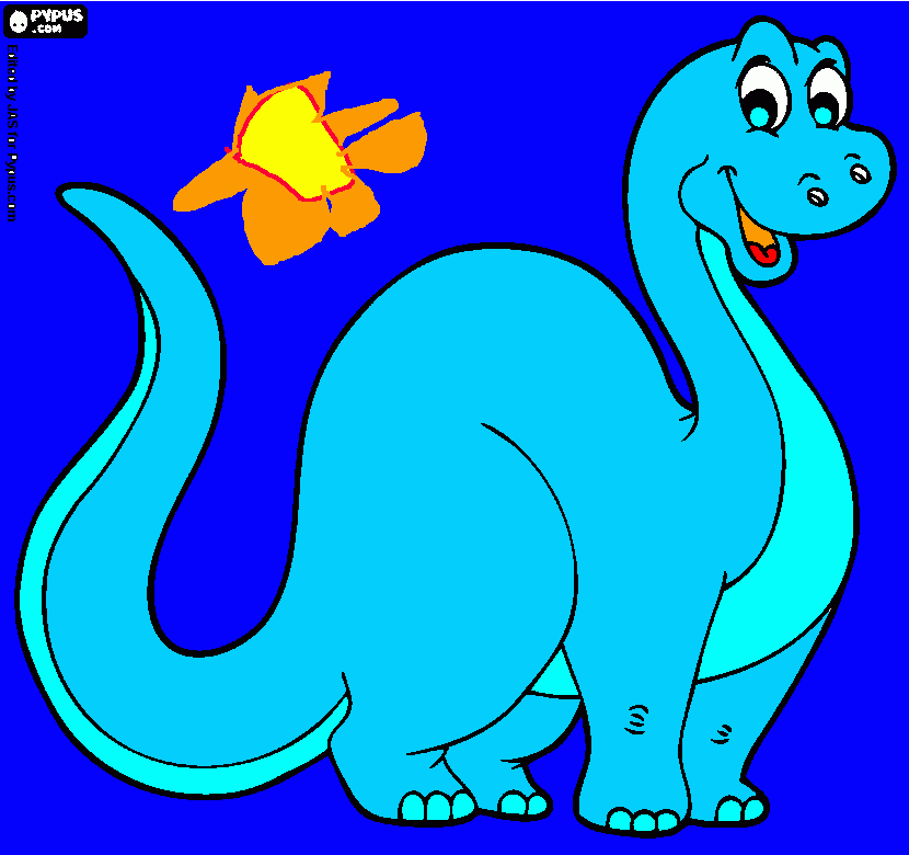 Long-necke coloring page