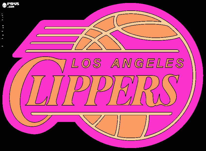 Los angeles clippers coloring page