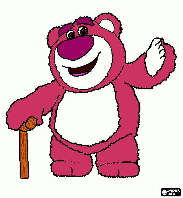 Huggin Bear Toy Story 3 Coloring Page 8