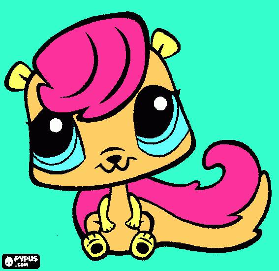lps squirl coloring page