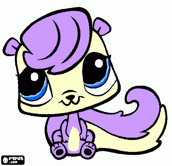 lps squirrel coloring page