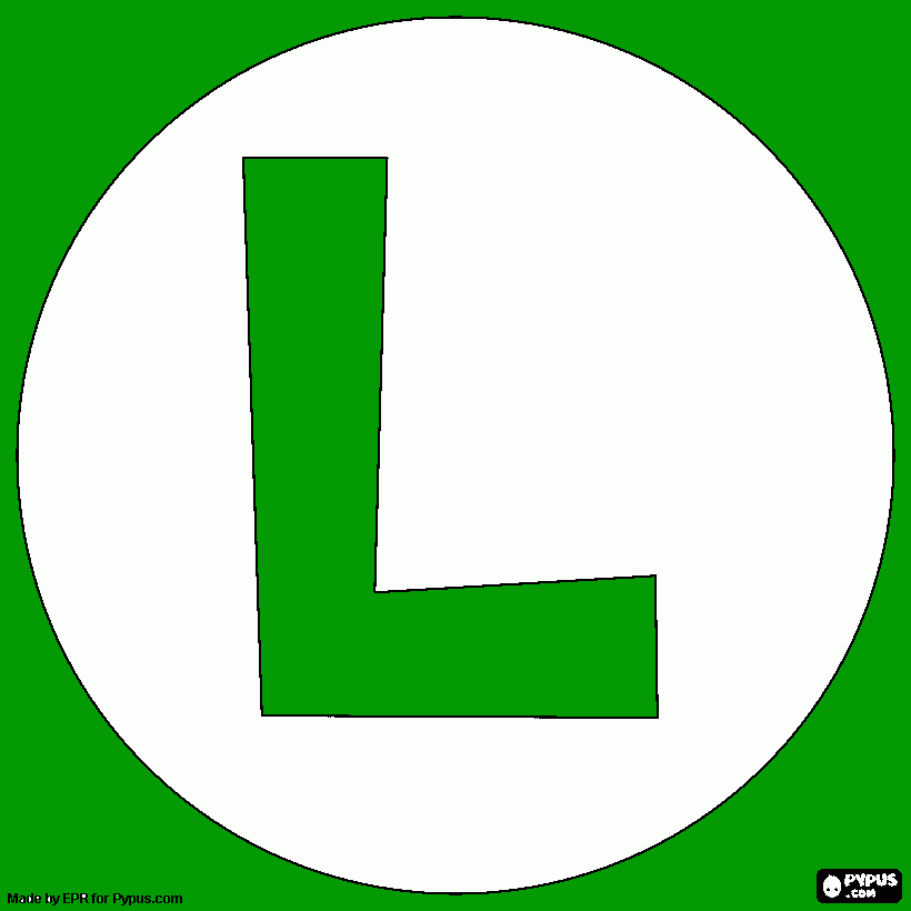 luig coloring page