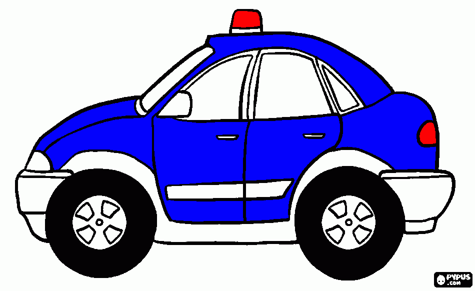Luke's Police Car coloring page