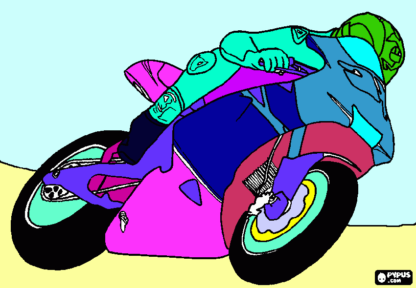 machine coloring page