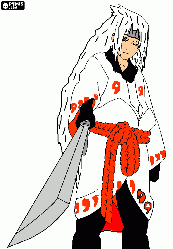 madara(sasuke) coloring page