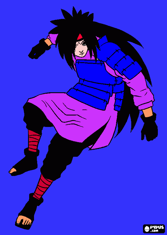Madara Uchiha coloring page