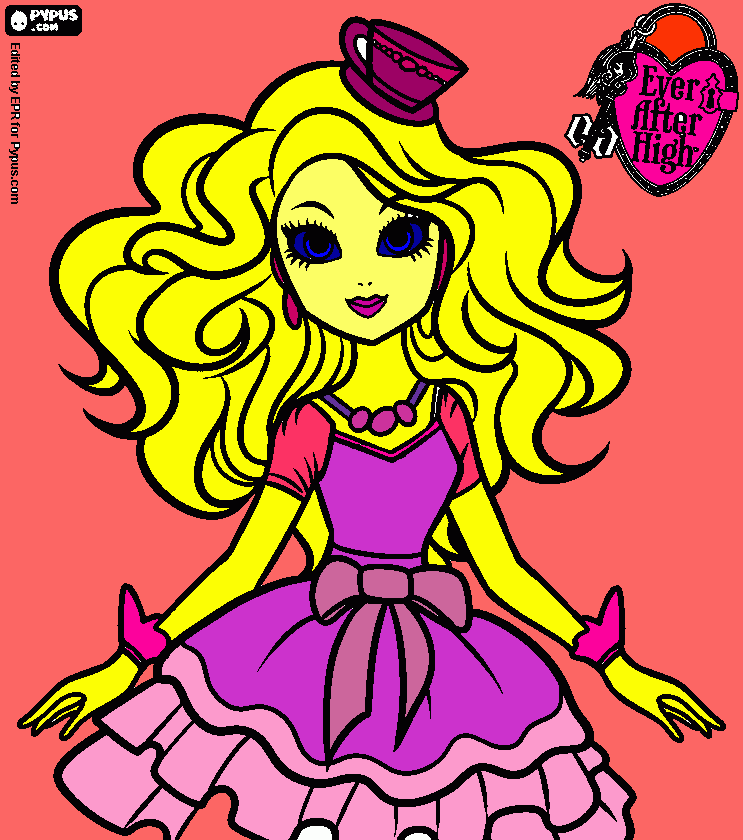 madeline hatter coloring page