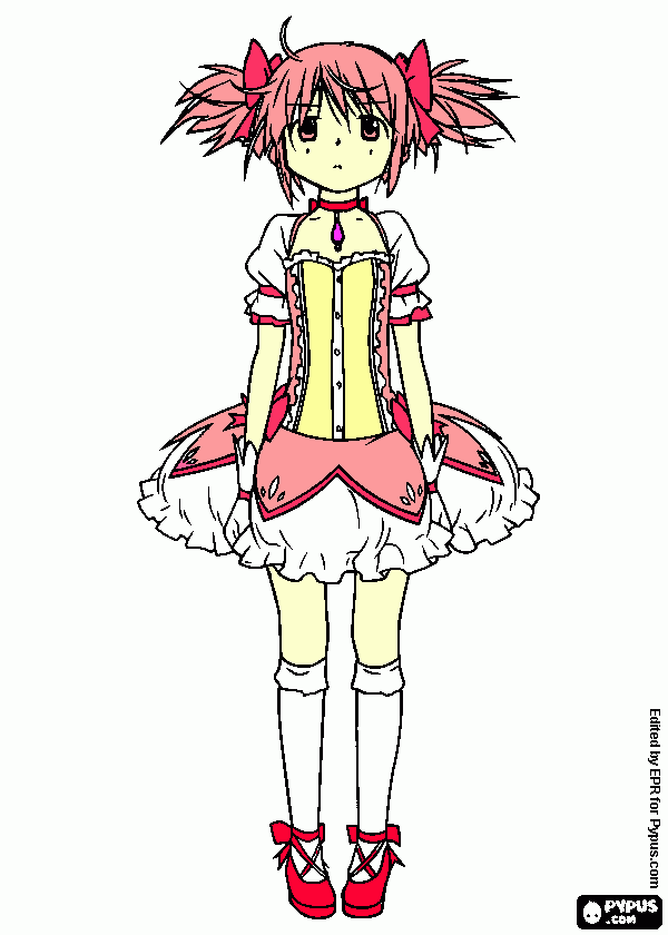 Madoka Kaname coloring page