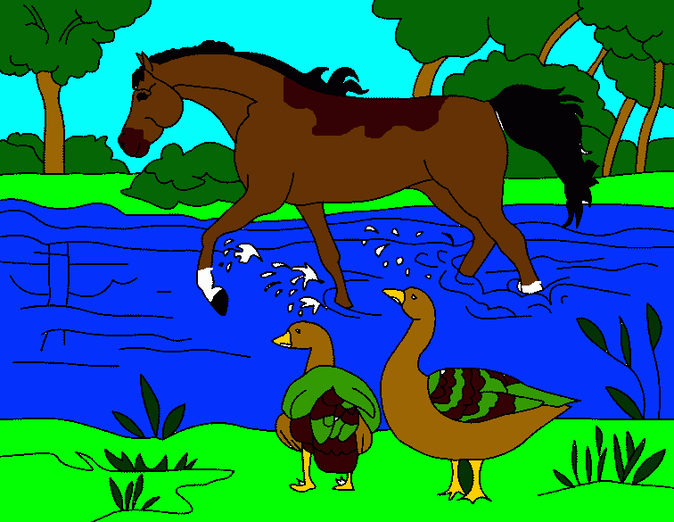 Magic coloring page