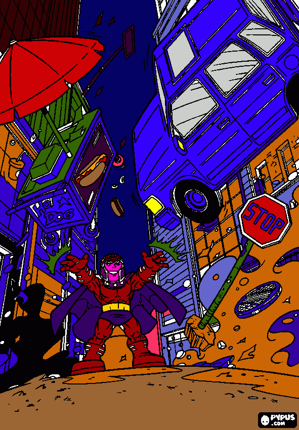 magneto coloring page