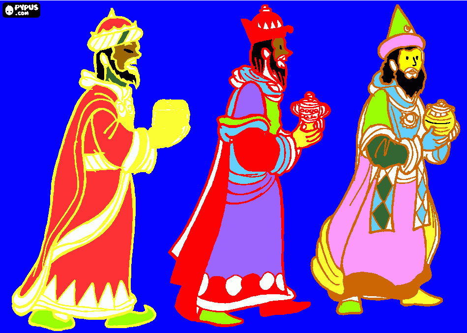 Magnus' Three Kings picture coloring page